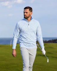 Old Money Geometric Quarter Zip