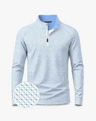 Old Money Geometric Quarter Zip