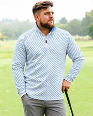 Old Money Geometric Quarter Zip