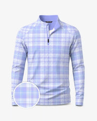 Old Money Plaid Quarter Zip