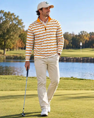 Orange Pumpkin Quarter Zip