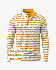 Orange Pumpkin Quarter Zip