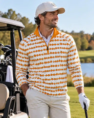 Orange Pumpkin Quarter Zip