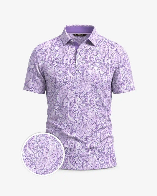 Orchid Paisley Polo