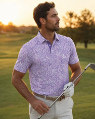 Orchid Paisley Polo