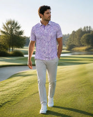 Orchid Paisley Polo