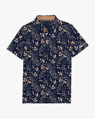 Paisley Print Shirt - Navy