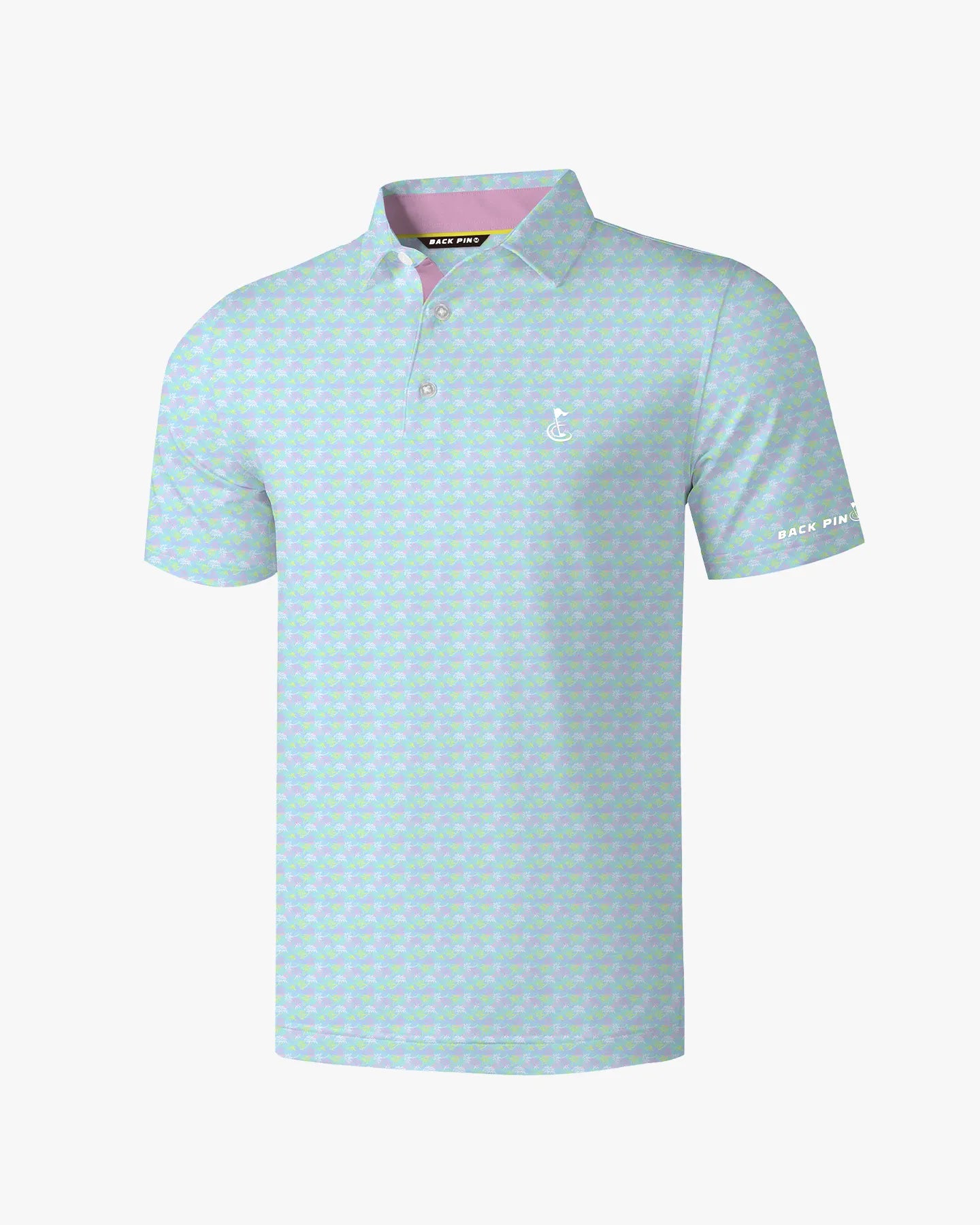 Par Fore Palm Tree Printed Polo