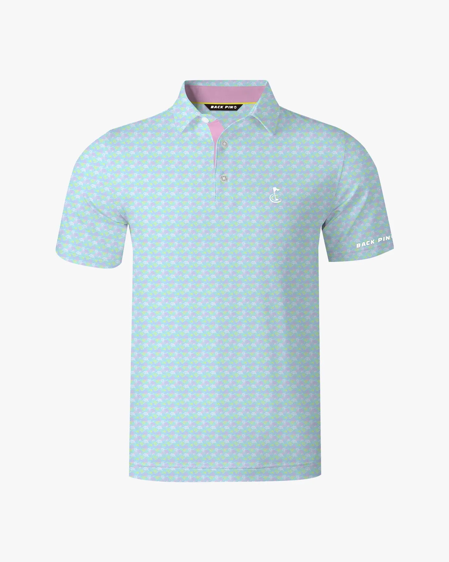 Par Fore Palm Tree Printed Polo