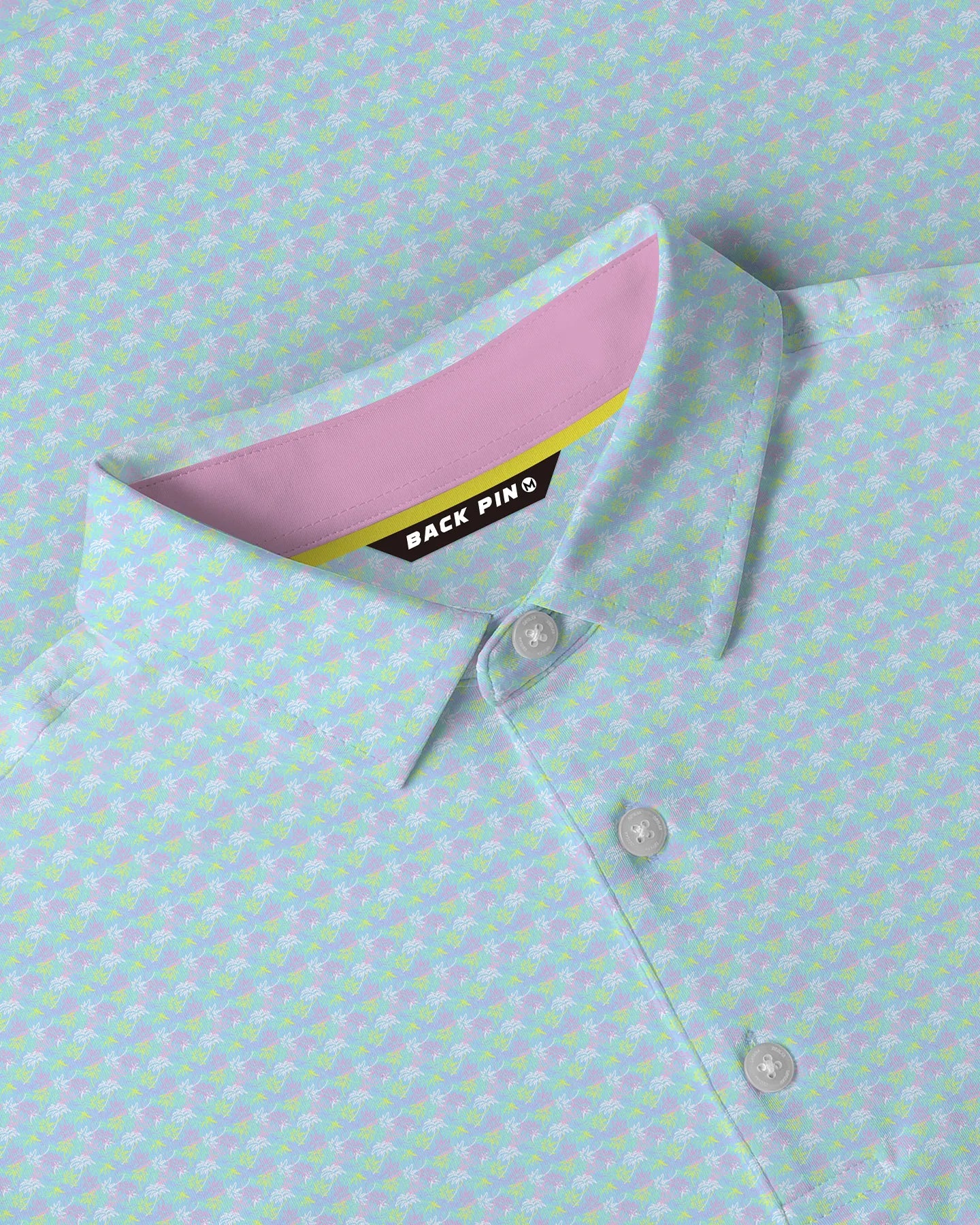 Par Fore Palm Tree Printed Polo