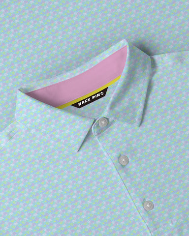 Par Fore Palm Tree Printed Polo