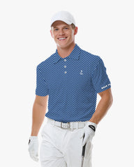Patriotic Stars Navy Blue Polo