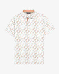 Peach Ditsy Polo