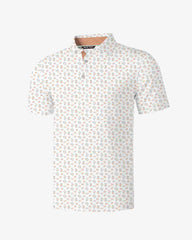 Peach Ditsy Polo