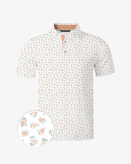 Peach Ditsy Polo