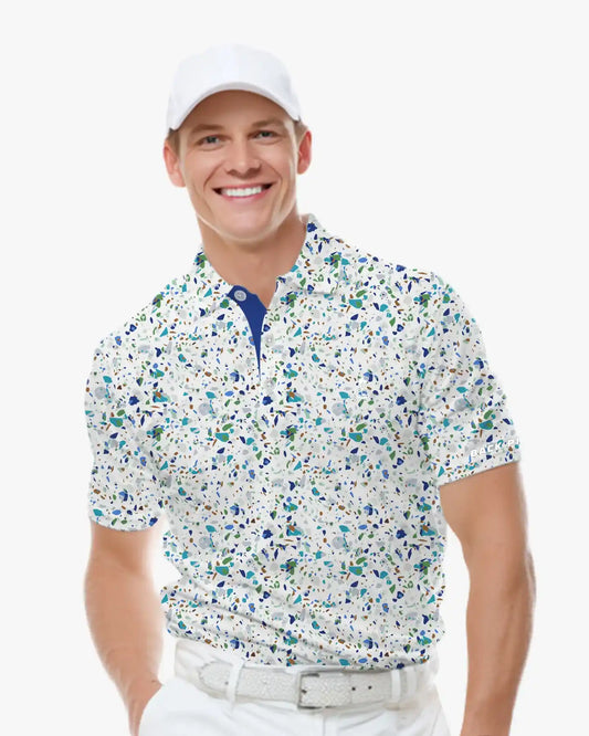 Pebble Beach Splatter Polo-Backpingolfco