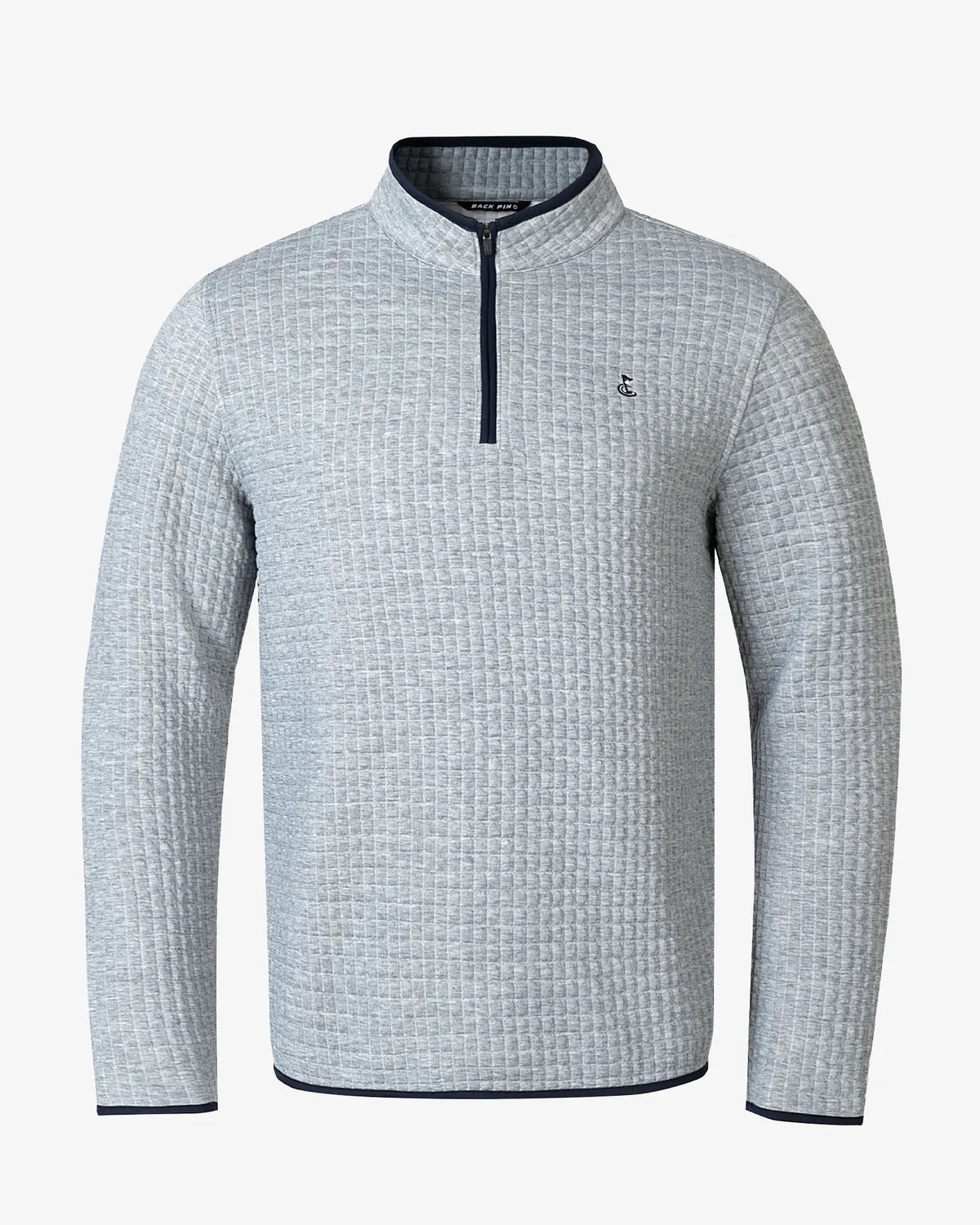 Plaid Quarter-Zip Sweatshirt