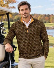 Pumpkin Outline Quarter Zip