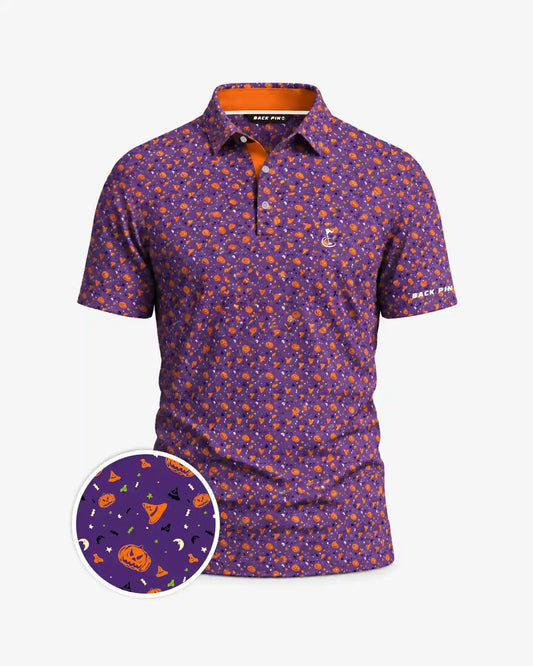 Pumpkin Spice Purple Polo