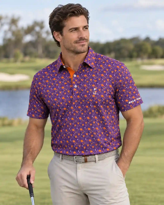Pumpkin Spice Purple Polo