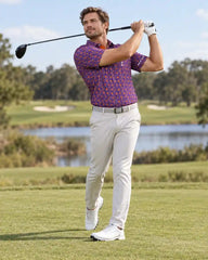 Pumpkin Spice Purple Polo