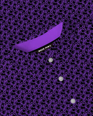Purple Creepy Cat Polo