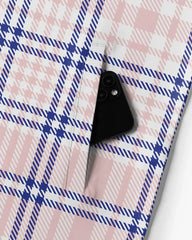 Quiet Luxury Pink Plaid Quarter Zip