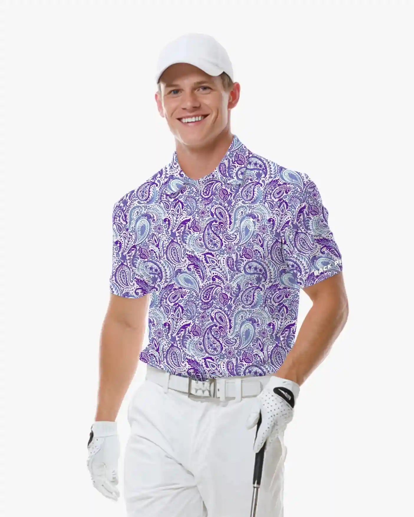 Royal Paisley Polo-Back Pin Golf