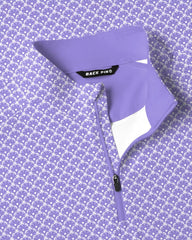 Royal Purple Geo Quarter Zip