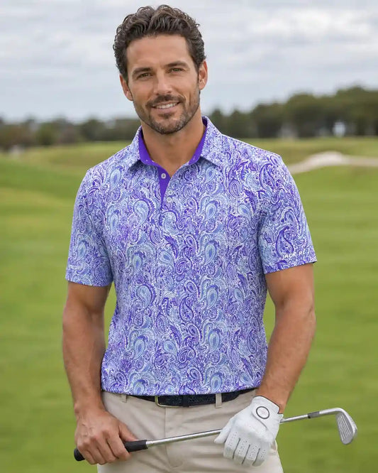 Royal Paisley Polo-Back Pin Golf