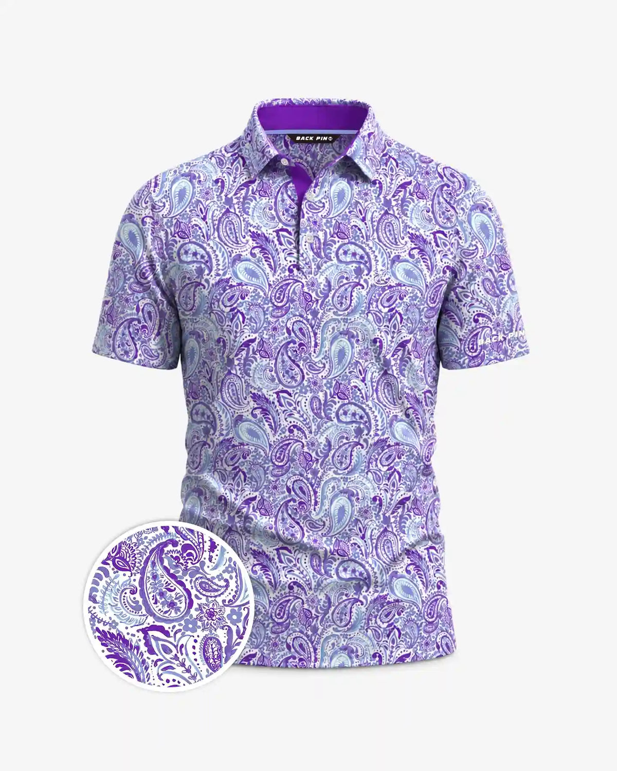 Royal Paisley Polo-Back Pin Golf