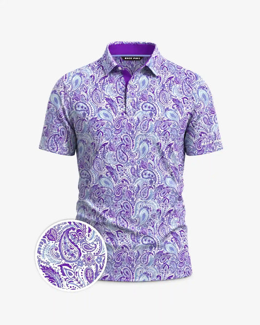 Royal Paisley Polo-Back Pin Golf