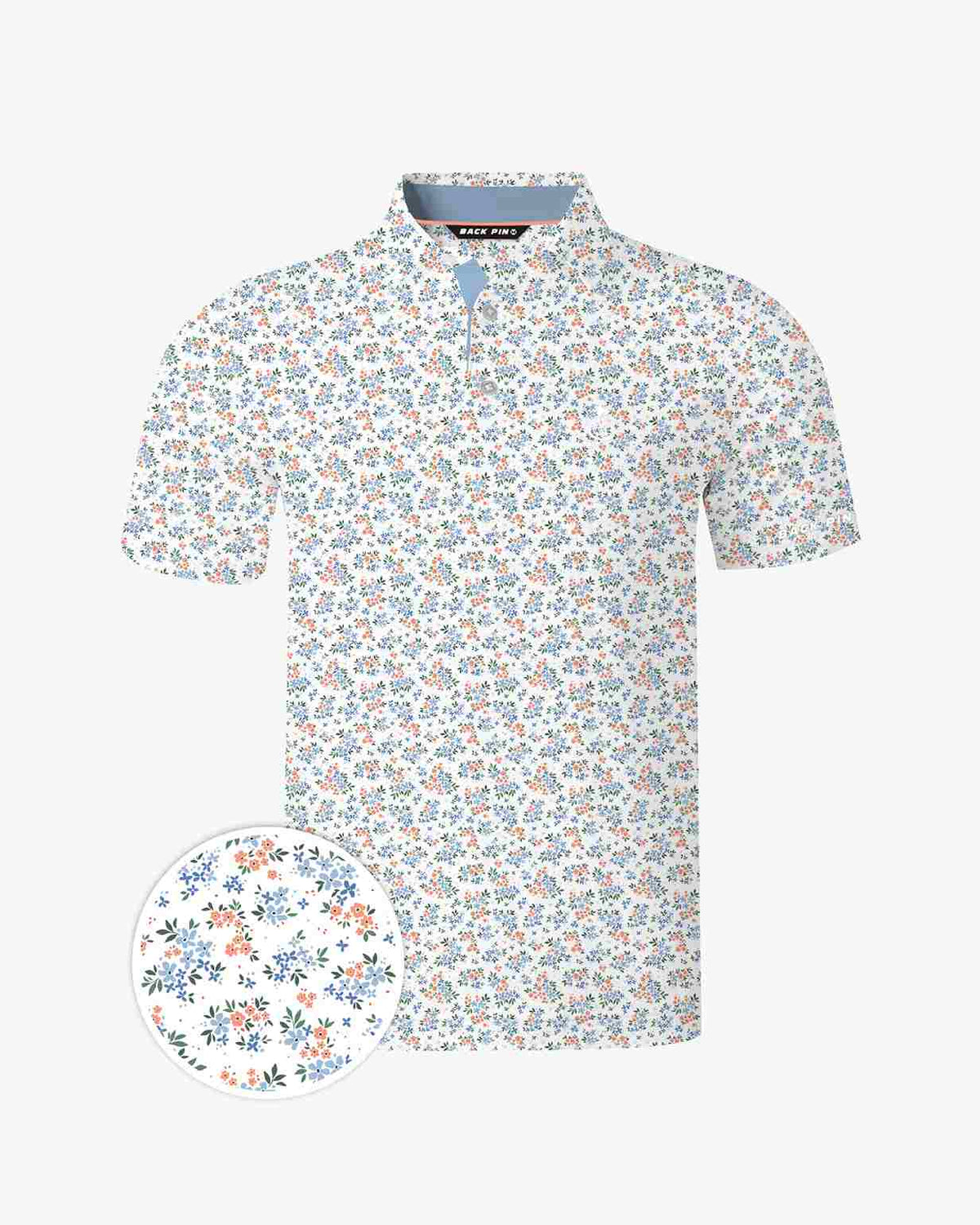 Seaside Ditsy Floral Polo