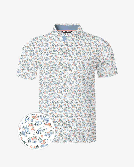 Seaside Ditsy Floral Polo