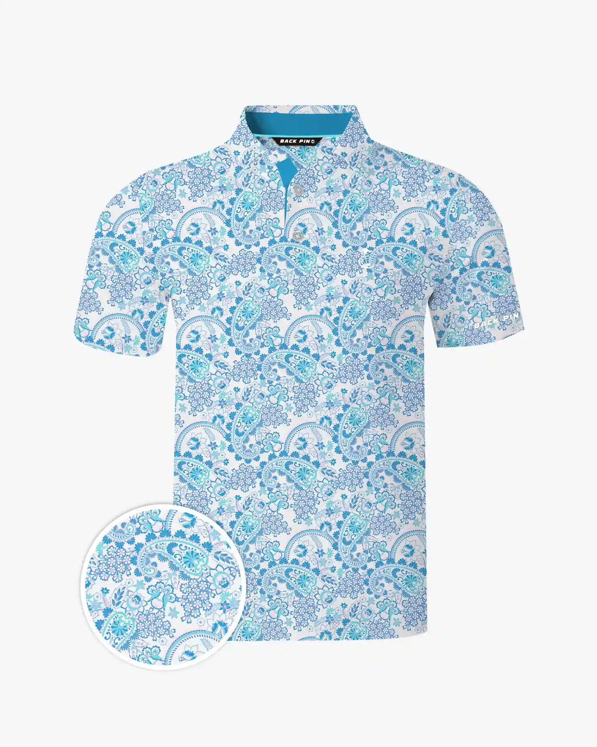Seaside Paisley Polo-Back Pin Golf