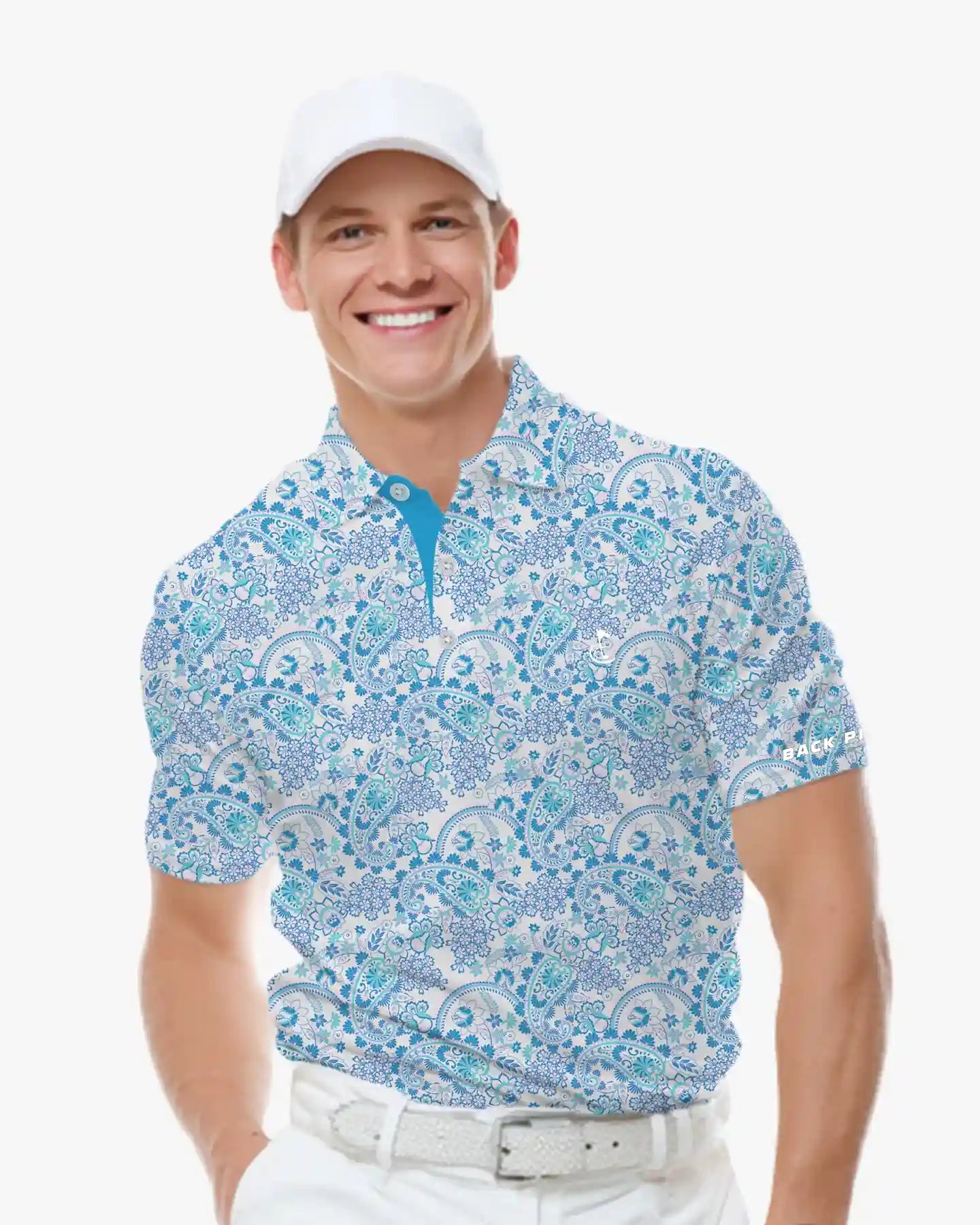 Seaside Paisley Polo-Back Pin Golf