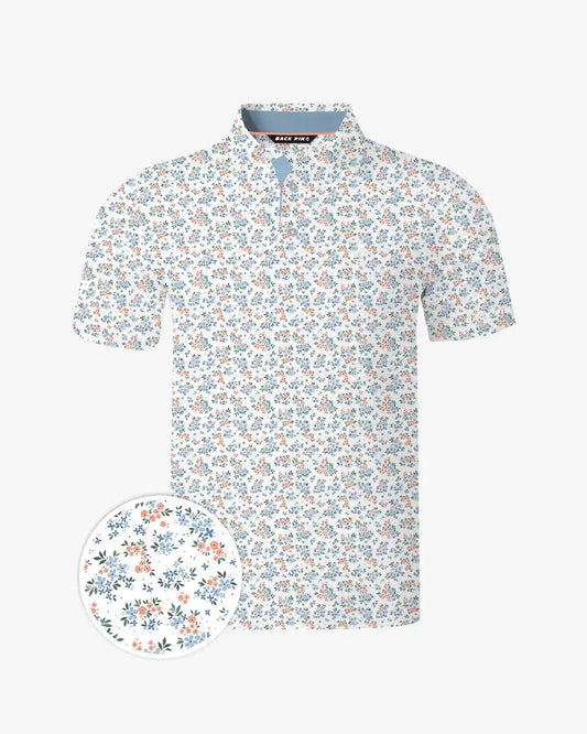 Seaside Ditsy Floral Polo