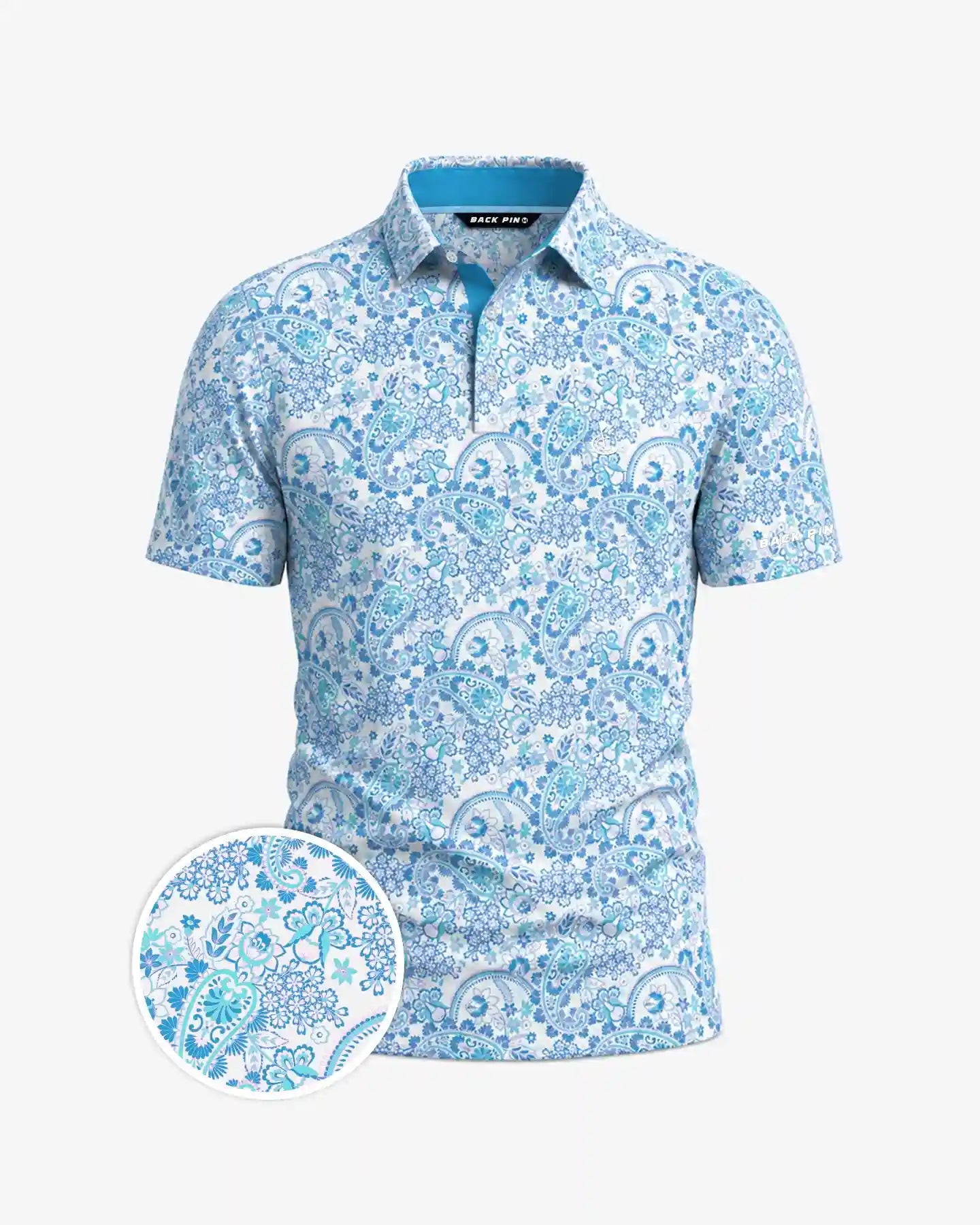 Seaside Paisley Polo-Back Pin Golf