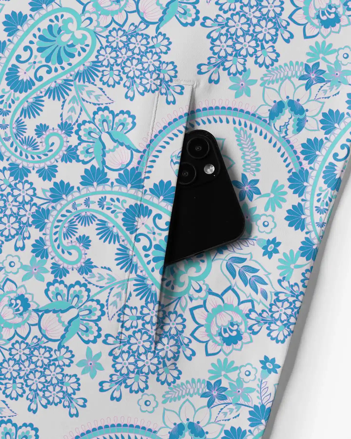 Seaside Paisley Quarter Zip - Back Pin Golf-5