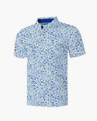 Sky Blue Blossom Polo