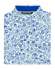 Sky Blue Blossom Polo