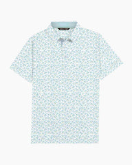 Soft Sky Floral Polo