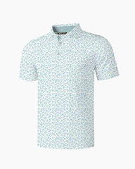 Soft Sky Floral Polo