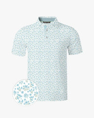 Soft Sky Floral Polo