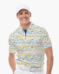 Sunlit Dot Splash Polo