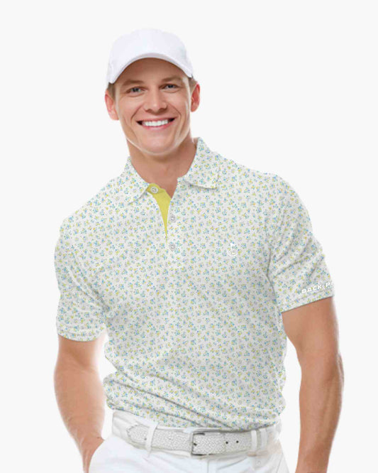 Sunny Ditsy Floral Polo