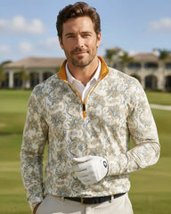Sunset Paisley Quarter Zip