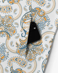 Sunset Paisley Quarter Zip