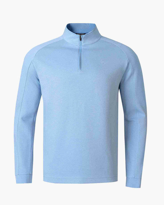 Textured Quarter Zip Pullover