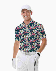 Tropical Flamingo Lily Polo